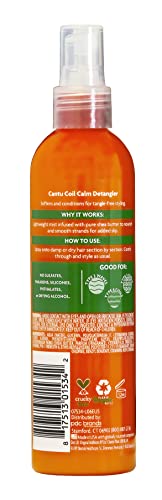 CANTU, Shea Butter for Natural Hair Coil Calm Detangler, 237ml (packaging may vary)