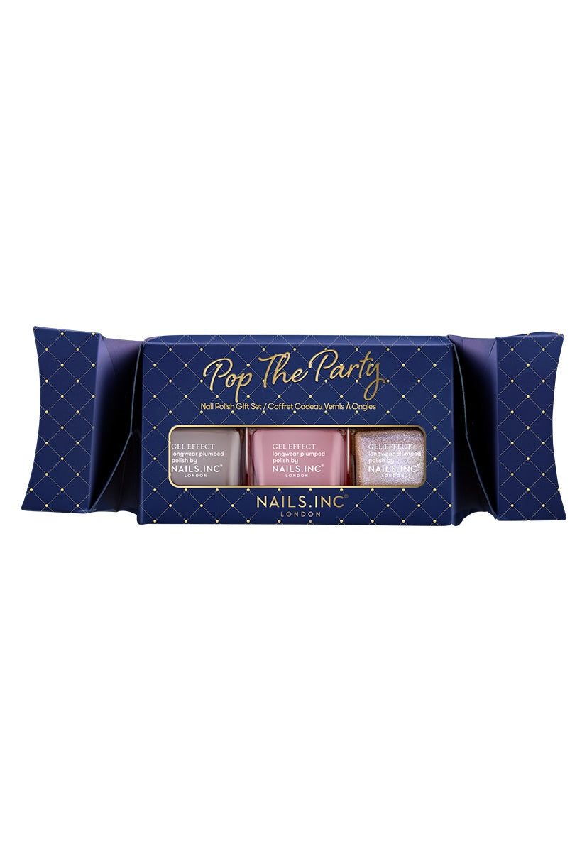 Nails.Inc Pop The Party 3-Piece Nail Polish Gift Set