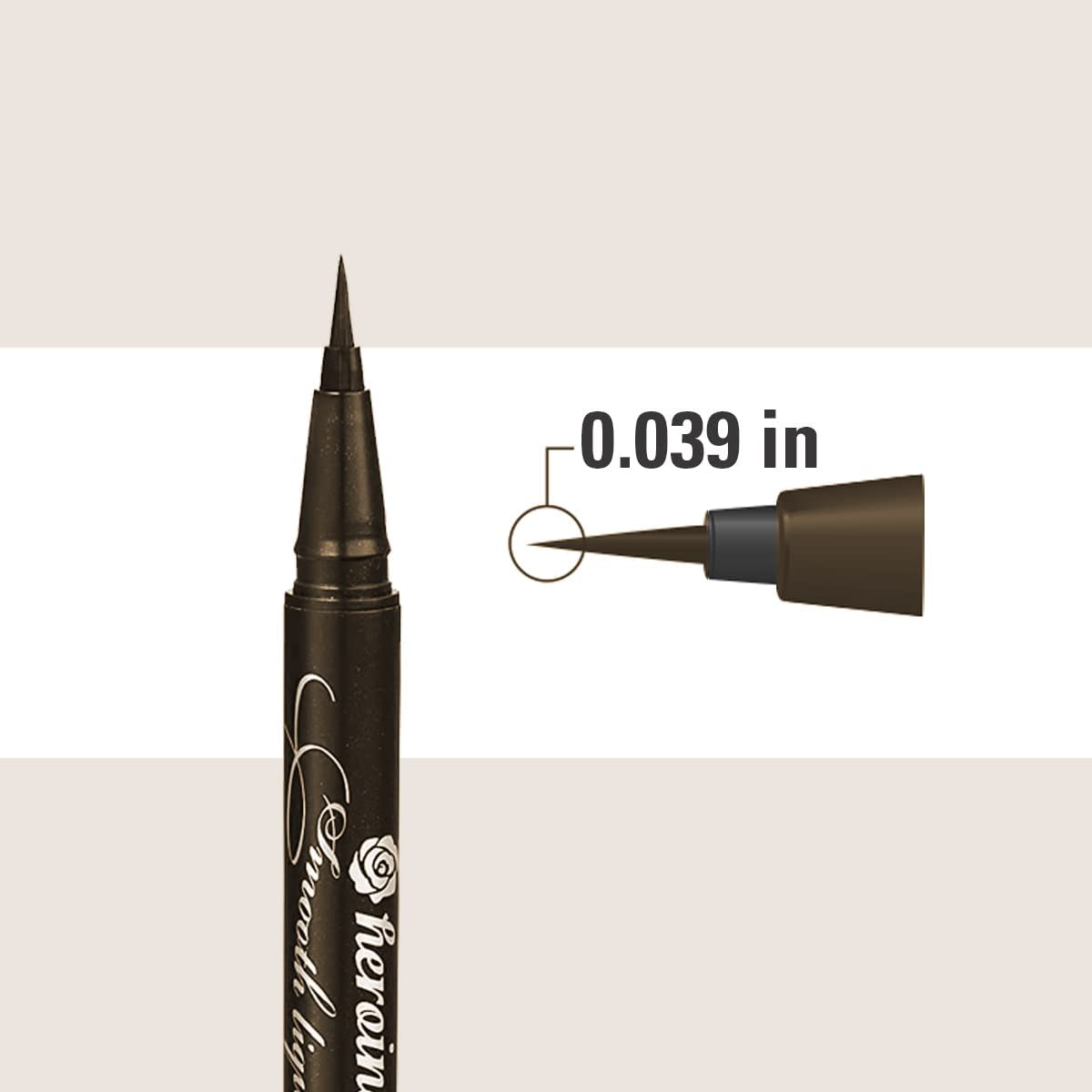 ISEHAN - Kiss Me Heroine Make Smooth Liquid Eyeliner 0.4ml - 02 Dark Brown