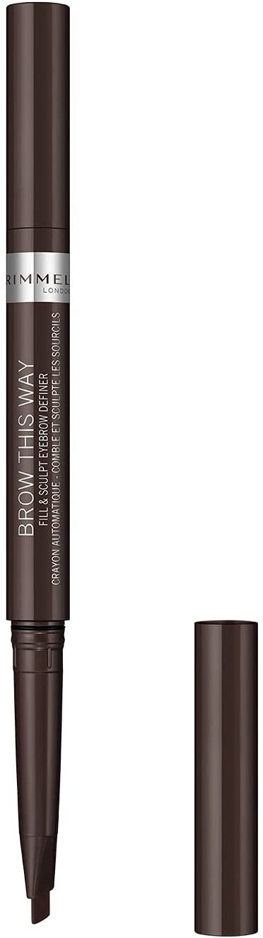 Rimmel London Brow This Way Fill & Sculpt Eyebrow Definer -Dark Brown