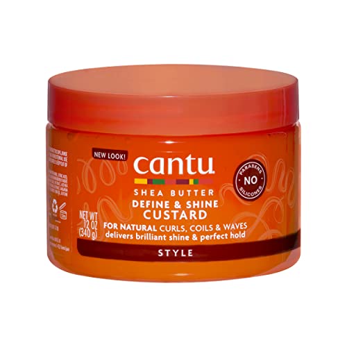 CANTU, Shea Butter for Natural Hair Define Shine Custard, 340g (packaging may vary)