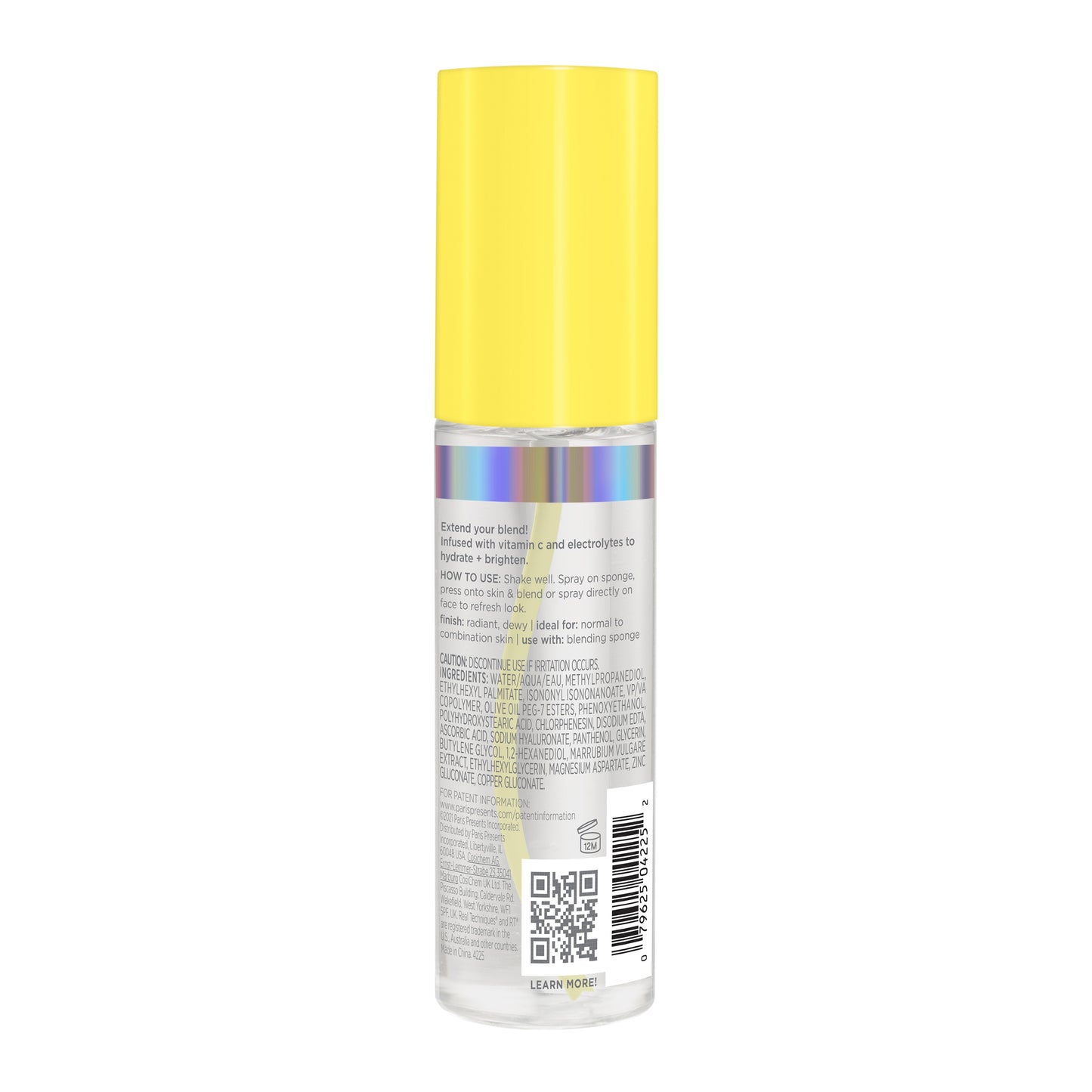 Real Techniques Sponge & make-up Setting Spray for Face, Hydrating with Vitamin C + Electrolytes