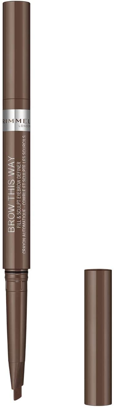 Rimmel London Brow This Way Fill & Sculpt Eyebrow Definer - Medium Brown