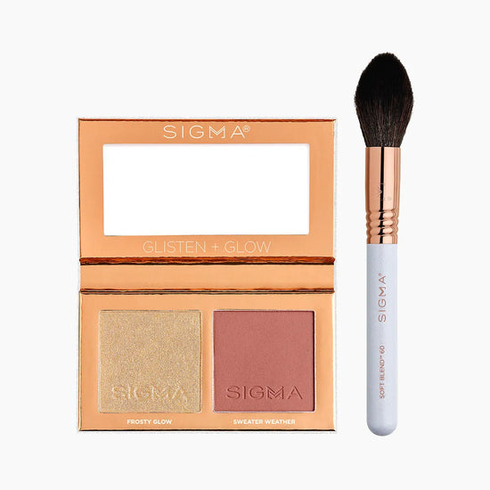 Sigma Beauty Winter Romance Wonderland  Holiday Collection Glisten and Glow Cheek Duo