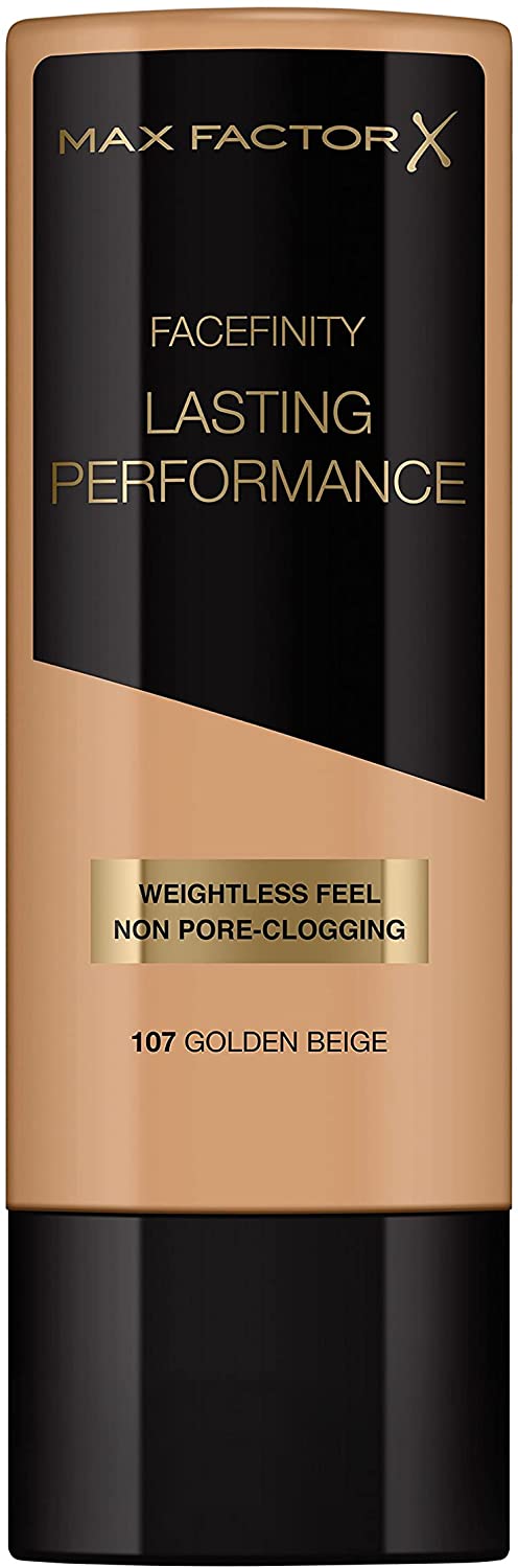 Max Factor Lasting Performance Long-Lasting Liquid Foundation - 107 Golden Beige, 35 ml