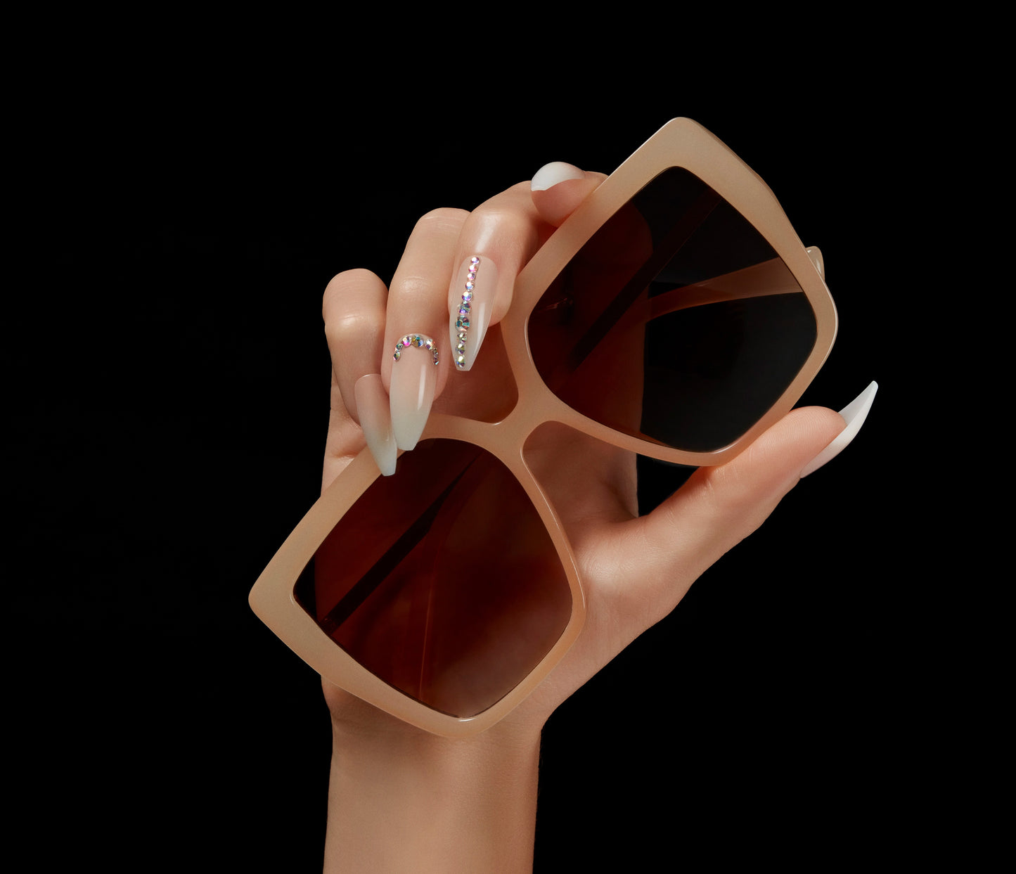 Ardell Nail Addict Premium Nail Set, Nude Light Crystals