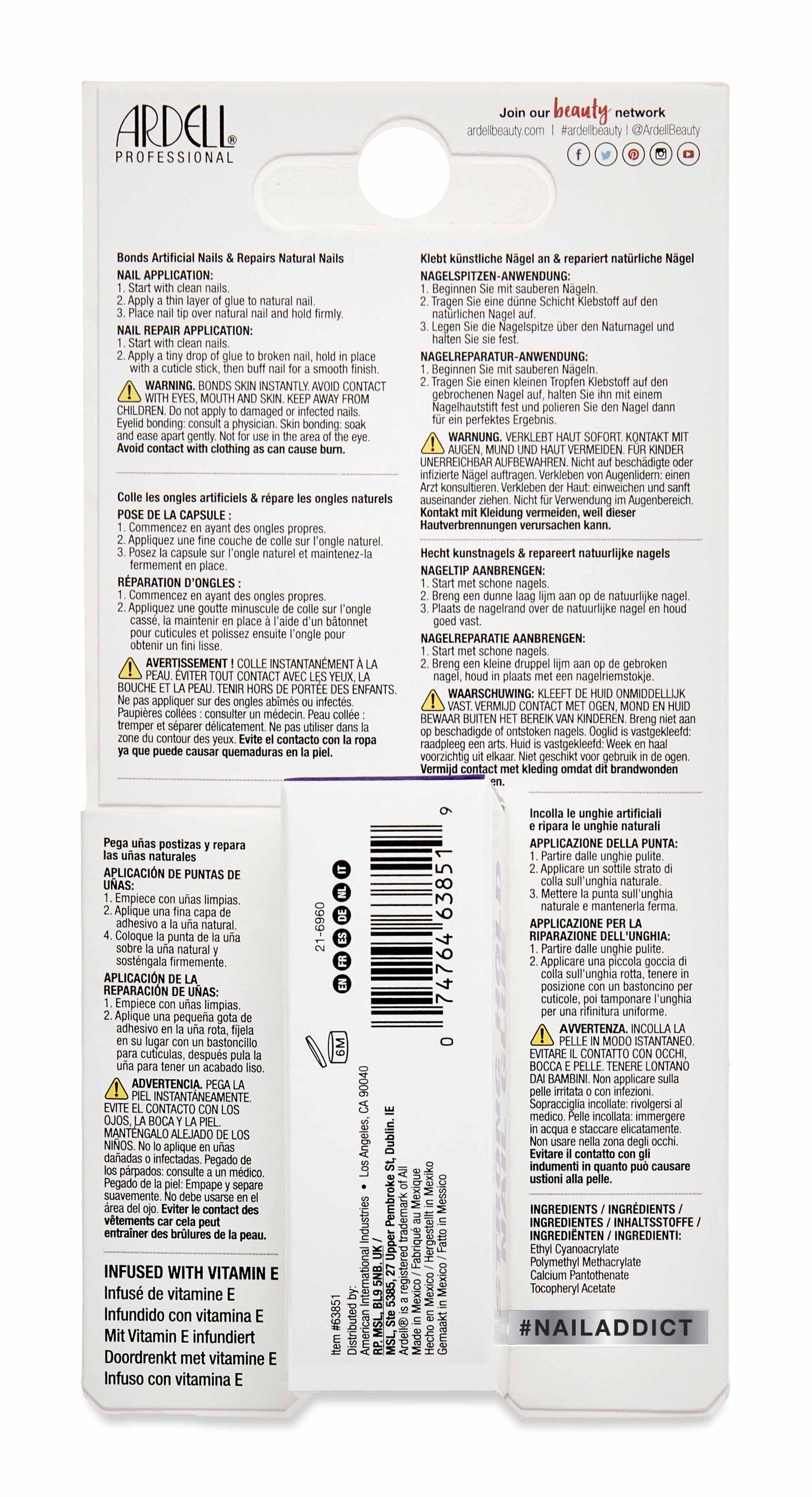 Ardell Nail Addict Strong Hold Glue, 4g