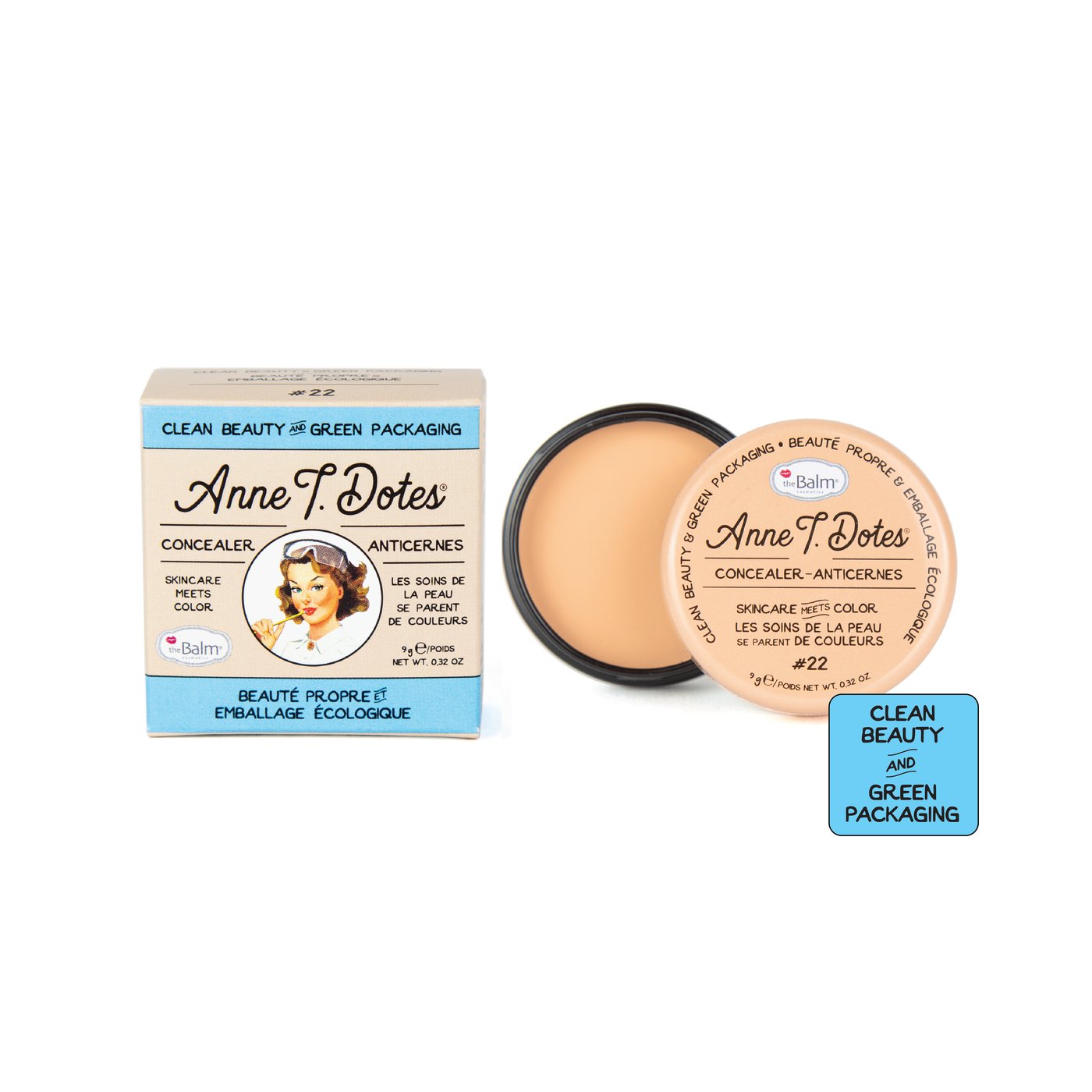 theBalm Cosmetics Anne T. Dotes Concealer, 9g