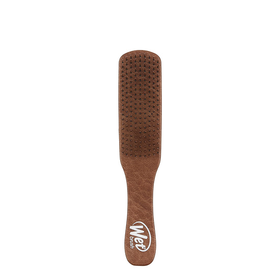 Wet Brush Mens Detangler Brown Leather Hair Brush