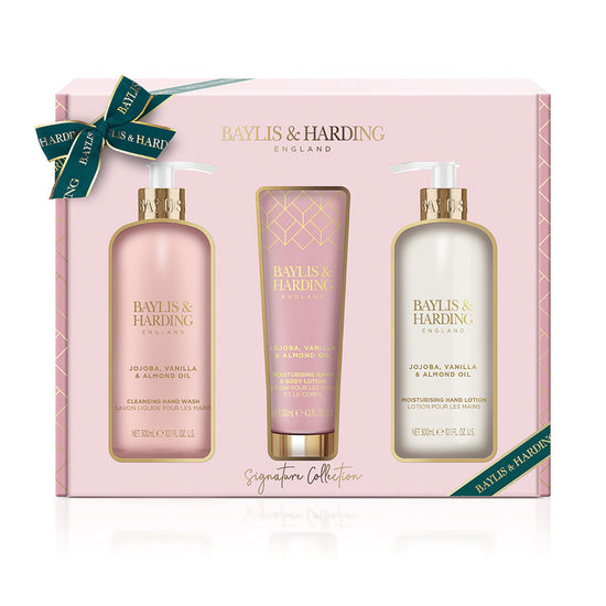 Baylis & Harding Jojoba, Vanilla & Almond Oil Luxury Hand Care Trio Gift Set
