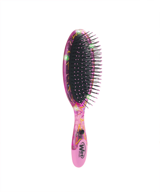 Wet Brush Hair Galaxy Lights Light Up Original Detangler - Pink Stars