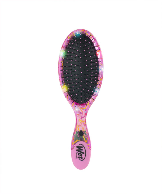Wet Brush Hair Galaxy Lights Light Up Original Detangler - Pink Stars