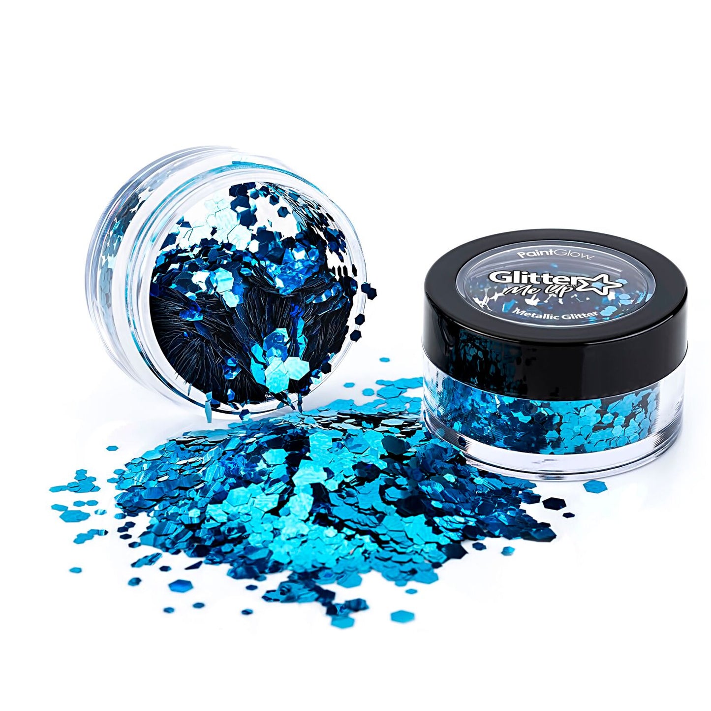 PaintGlow Metallic Chunky Glitter 3g – Vegan Cosmetic Glitter for Face, Body, Nails, Hair and Lip