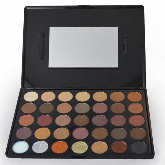 Prima Makeup Shade and Sparkle Eyeshadow and Glitter Palette - Bronzed Babe