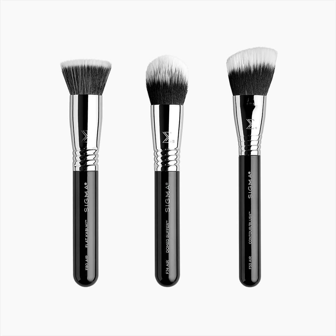 Sigma Beauty Complexion Air Brush Set - 3 Duo Fibre Brushes