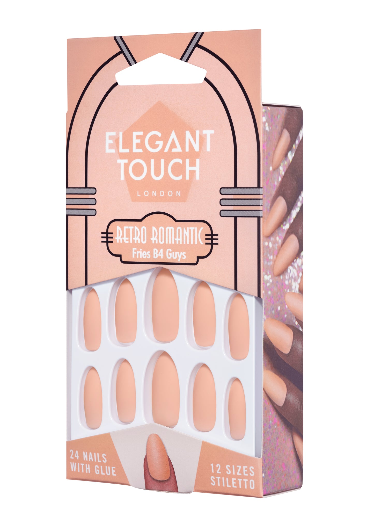 Elegant Touch Retro Romantic Nails - Fries B4 Guys