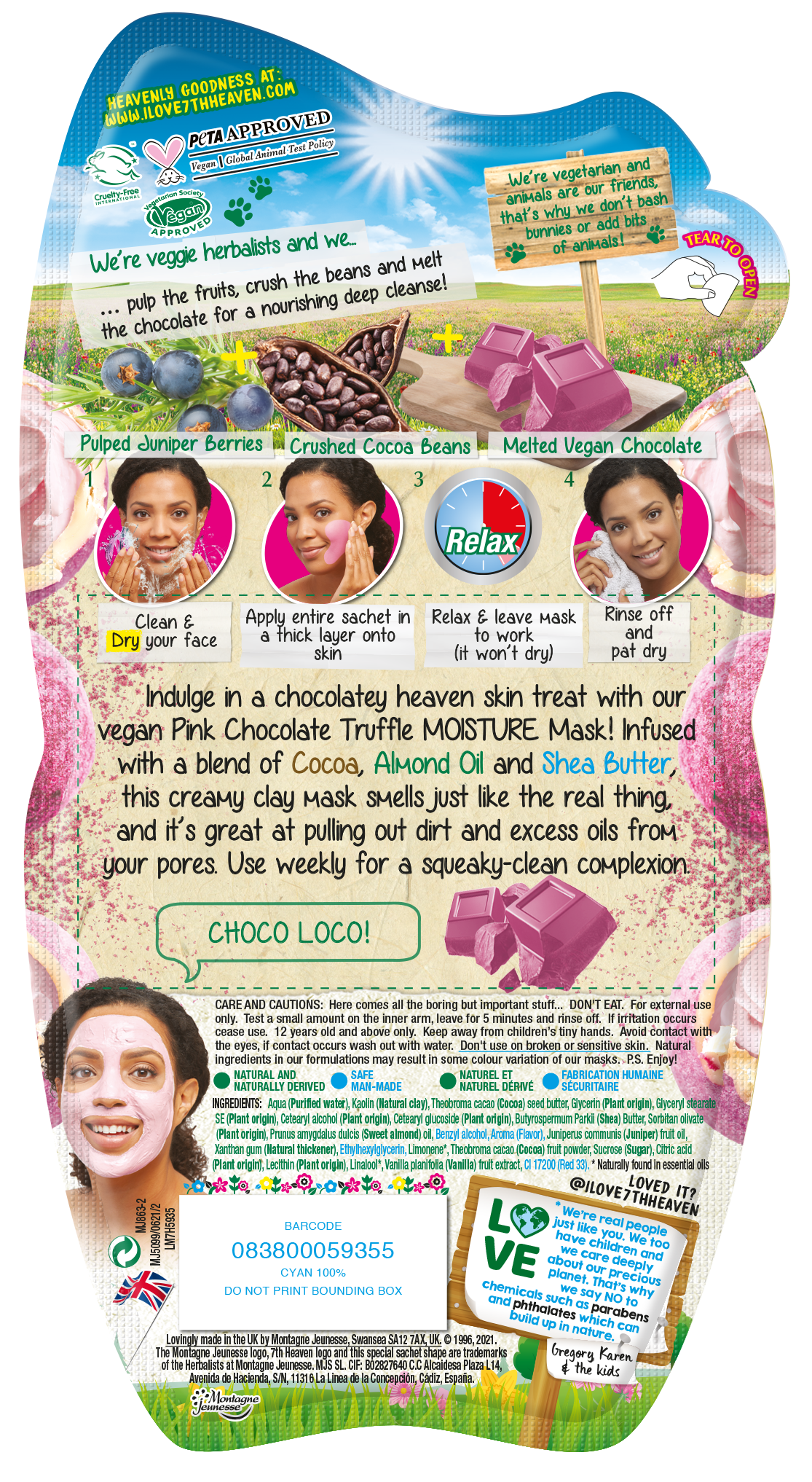 7th Heaven Pink Chocolate Truffle Mud Masque