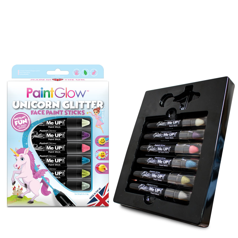PaintGlow Unicorn Glitter Face Paint Sticks