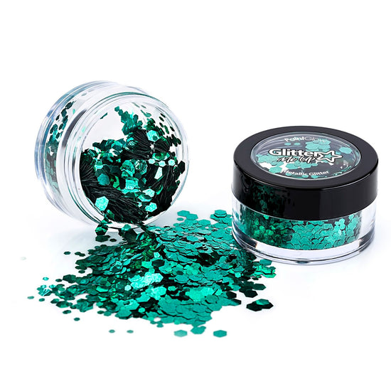 PaintGlow Metallic Chunky Glitter 3g – Vegan Cosmetic Glitter for Face, Body, Nails, Hair and Lip