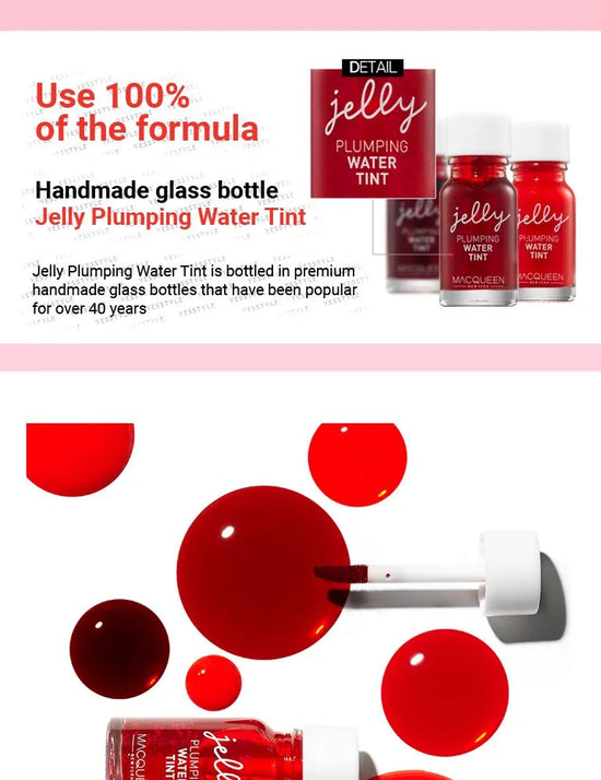 MACQUEEN Jelly Plumping Water Tint - #02 Dahong Red