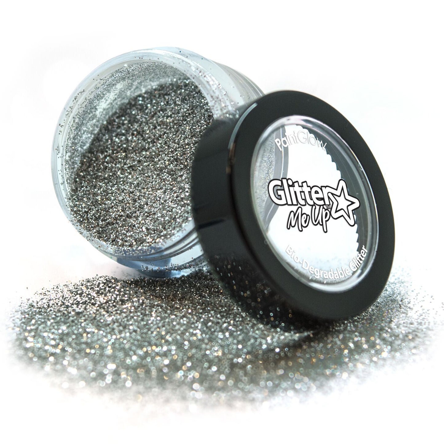 PaintGlow Bio degradable Cosmetic Glitter 4g (Vegan) biodegradable fine Glitter, eco glitter, body glitter, face glitter, works with glitter fix glue, fix gel