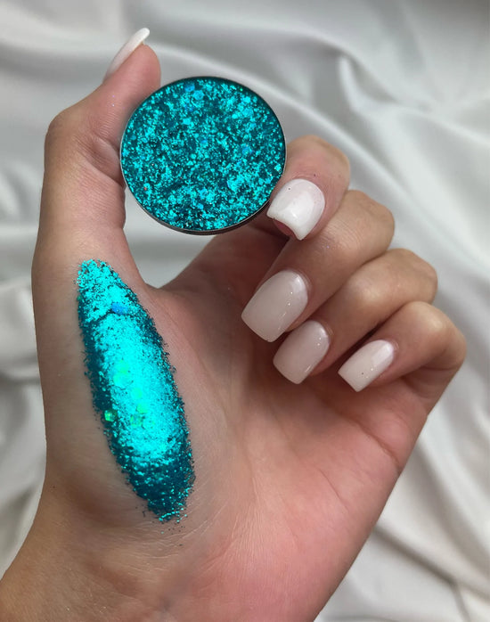 With Love Cosmetics Crushed Diamonds Pressed Glitter - Ocean Blue