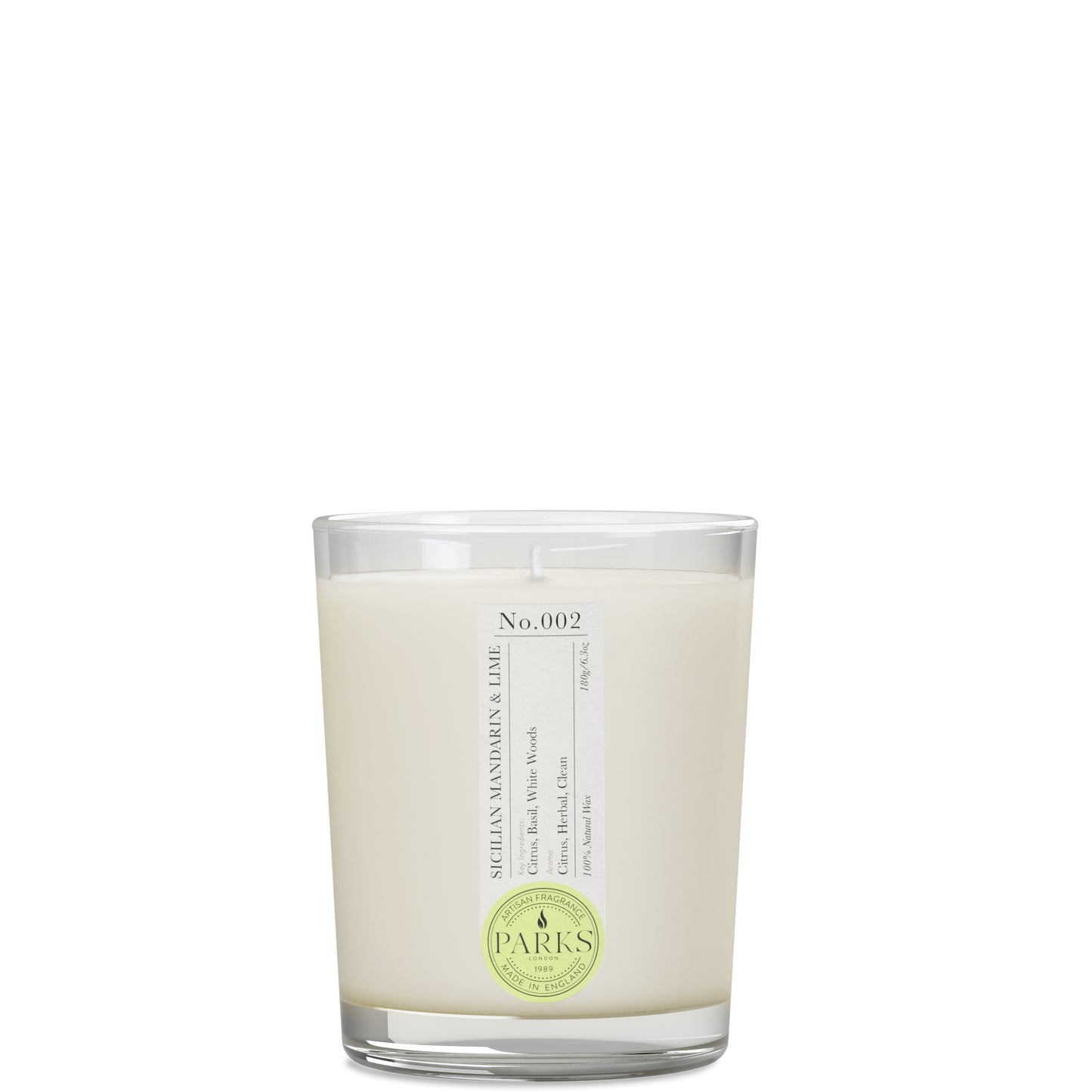 Parks London Home Collection Sicilian Mandarin and Lime Candle 180g