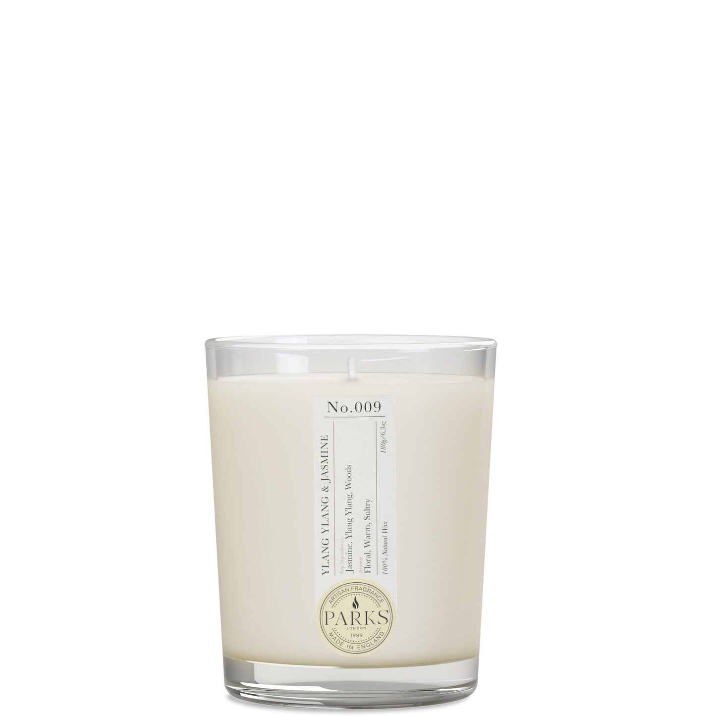 Parks London Home Collection Ylang Ylang and Jasmine Candle 180g