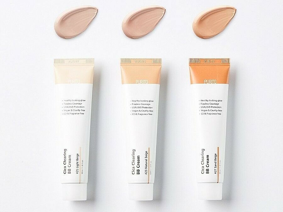 PURITO Cica Clearing BB Cream Tinted Moisturiser with Sun Protection 30ml