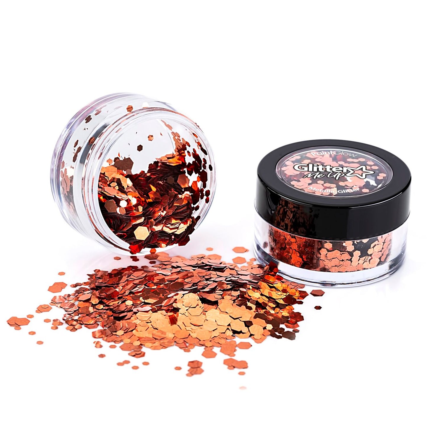 PaintGlow Metallic Chunky Glitter 3g – Vegan Cosmetic Glitter for Face, Body, Nails, Hair and Lip