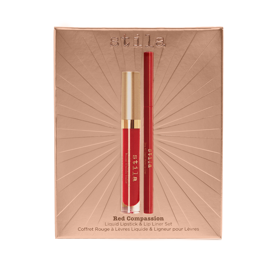 Stila Red Compassion Liquid Lipstick & Lip Liner Set