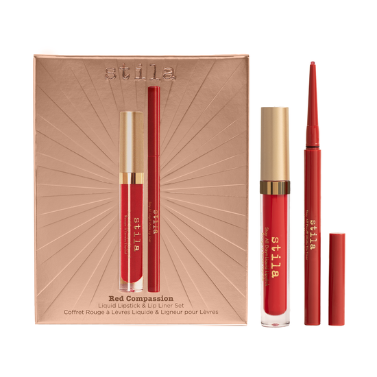 Stila Red Compassion Liquid Lipstick & Lip Liner Set