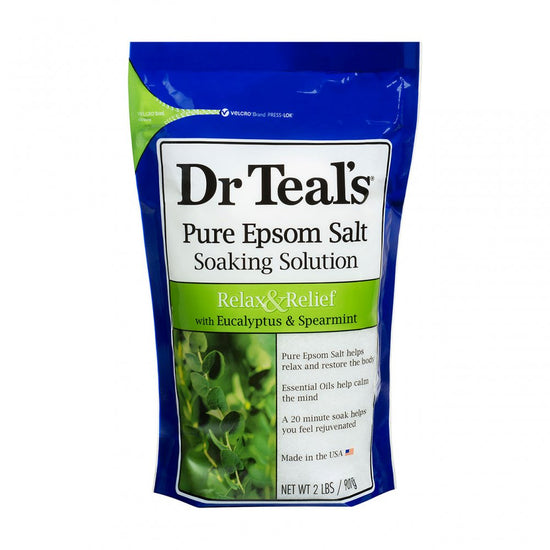 Dr Teal's Relax & Relief Eucalyptus & Spearmint Soaking Salt Solution, 900g