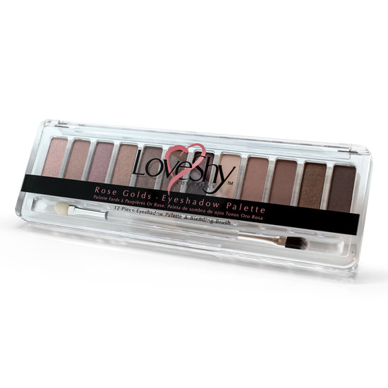 LoveShy Cosmetics Rose Gold 12 Shade Eyeshadow Palette