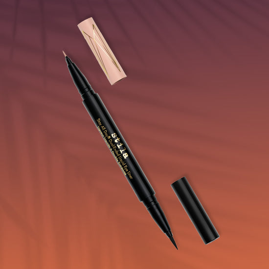 Stila Stay All Day® Dual-Ended Waterproof Liquid Eye Liner: Shimmer Micro Tip Kitten Kosmos and Intense Black