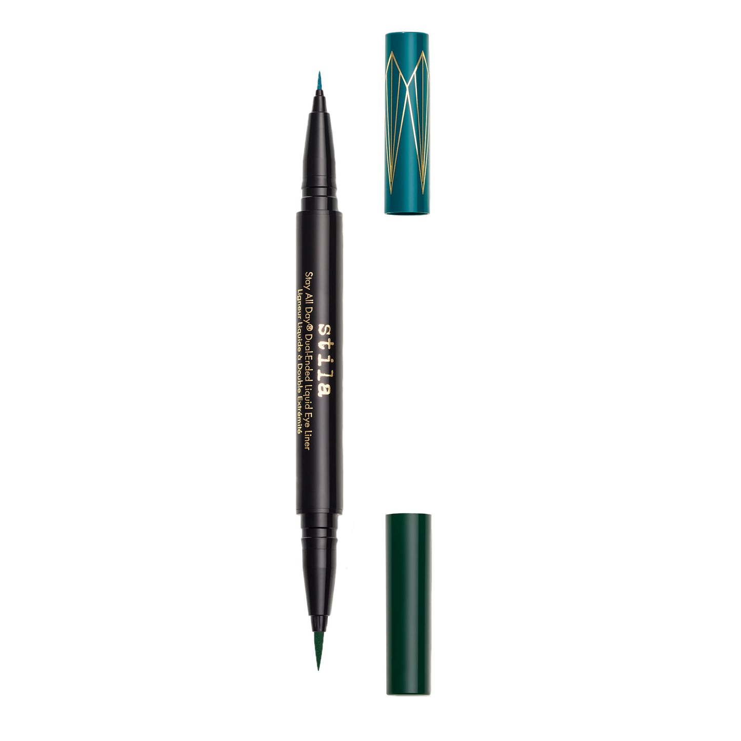 Stila Stay All Day® Dual-Ended Waterproof Liquid Eye Liner: Two Colours - Teal and Intense Jade