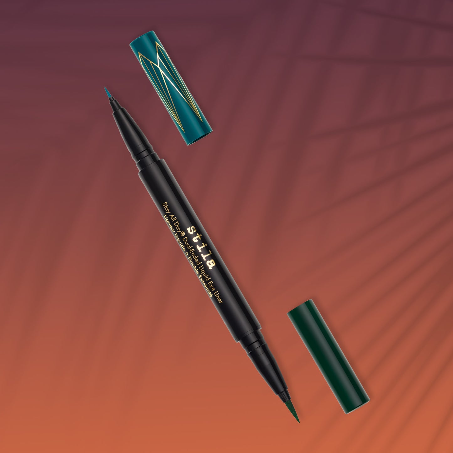 Stila Stay All Day® Dual-Ended Waterproof Liquid Eye Liner: Two Colours - Teal and Intense Jade