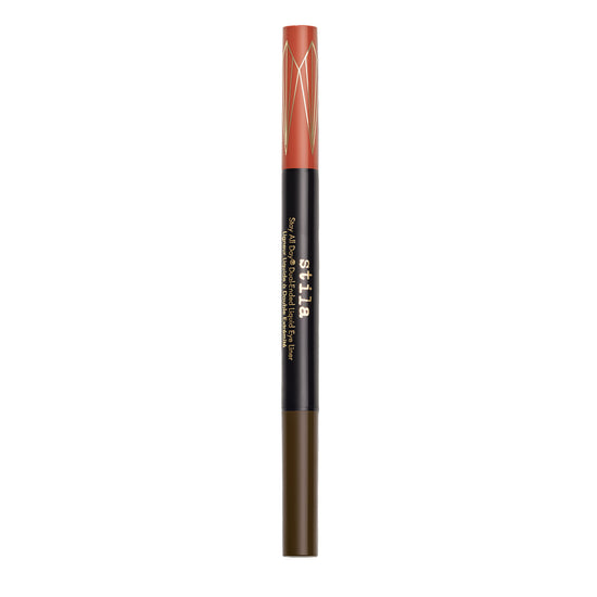 Stila Stay All Day® Dual-Ended Waterproof Liquid Eye Liner: Two Colours - Amber and Dark Brown