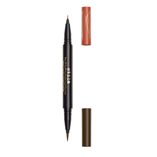 Stila Stay All Day® Dual-Ended Waterproof Liquid Eye Liner: Two Colours - Amber and Dark Brown