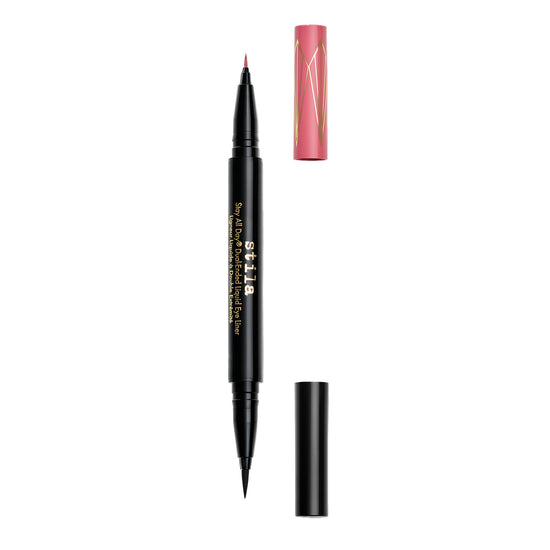 Stay All Day® Dual-Ended Waterproof Liquid Eye Liner: Shimmer Micro Tip - Rum Punch and Intense Black