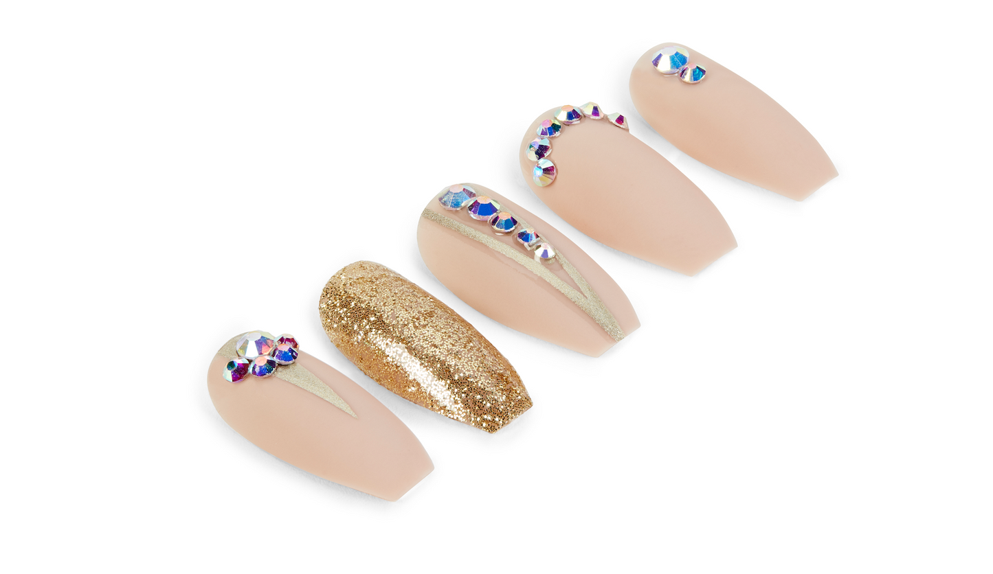 Ardell Nail Addict Premium Nails Nude Jewelled