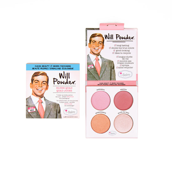 theBalm Clean and Green Range Will Powder Blusher Quad