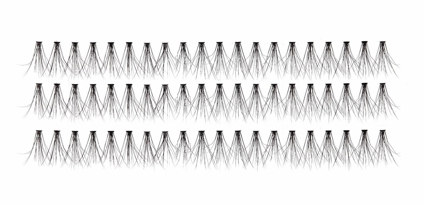 A box of 60 Medium individual Faux mink lashes by Ardell with text describing the lashesA box of 60 Long individual Faux mink lashes by Ardell with text describing the lashes