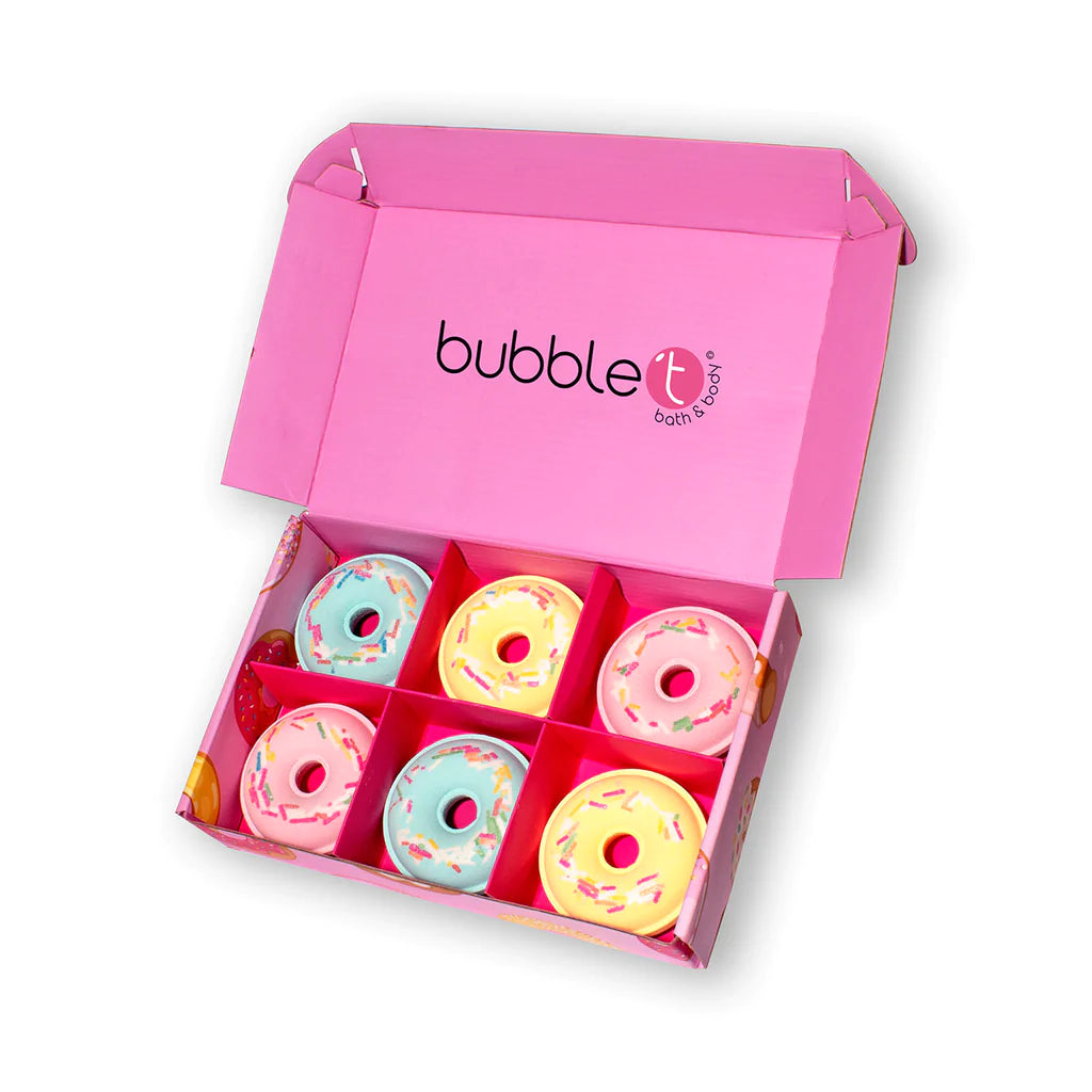 Bubble T Donut Bath Bomb Fizzer Gift Set (6 X 58G)