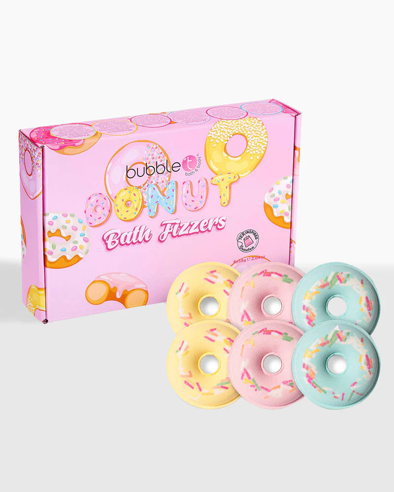 Bubble T Donut Bath Bomb Fizzer Gift Set (6 X 58G)