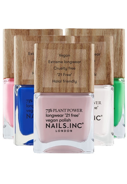 Nails Inc. Plant Power Vegan Nail Polish Glowing Somewhere