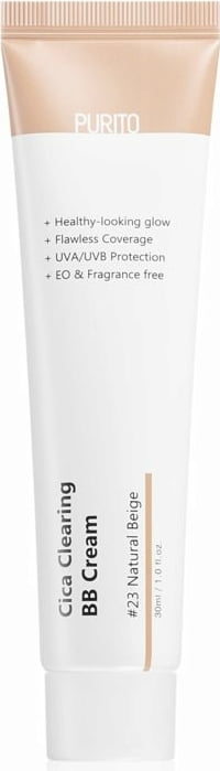 PURITO Cica Clearing BB Cream Tinted Moisturiser with Sun Protection 30ml